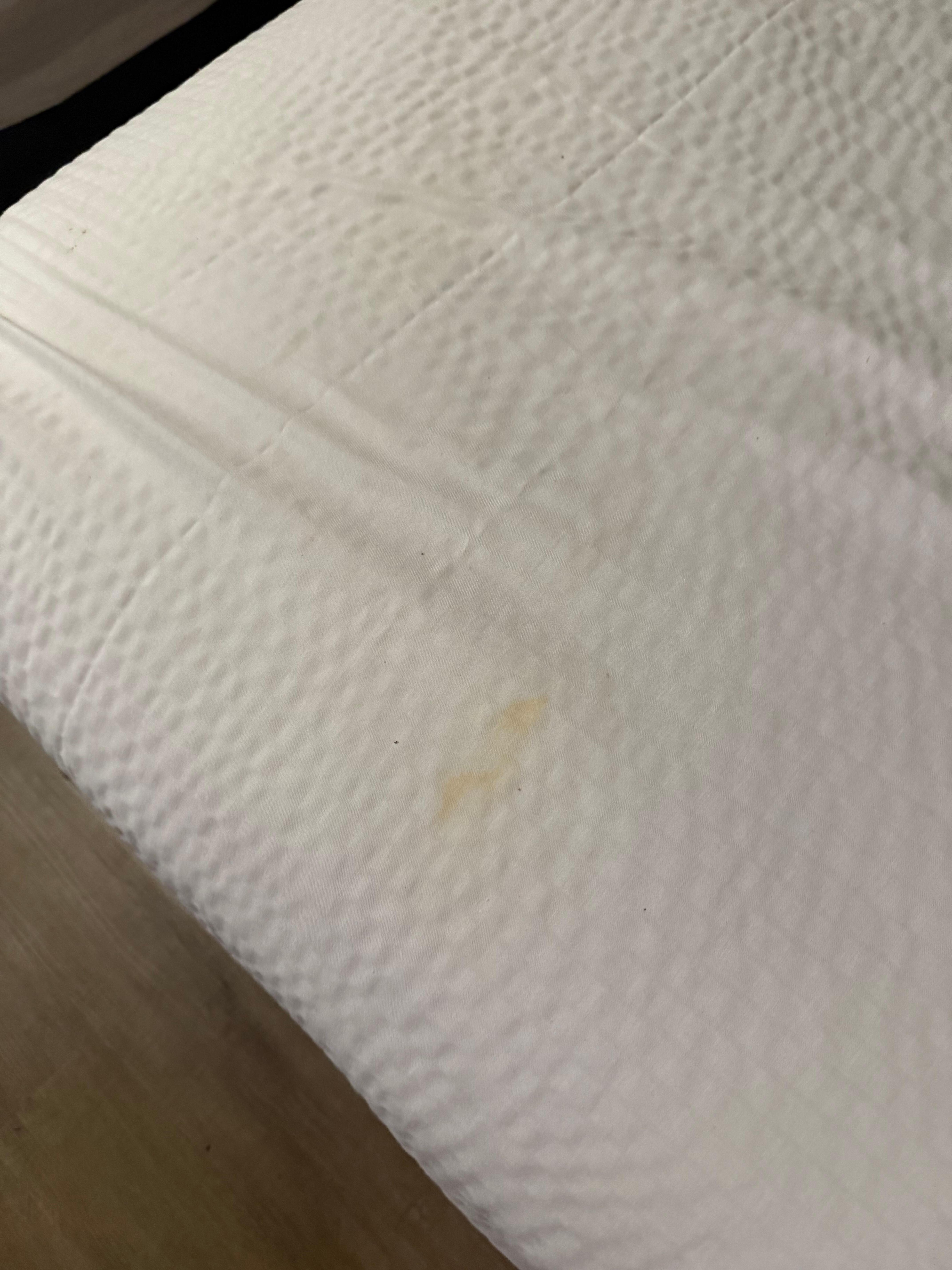 Stained bed covers