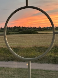 Sunset from upstairs.