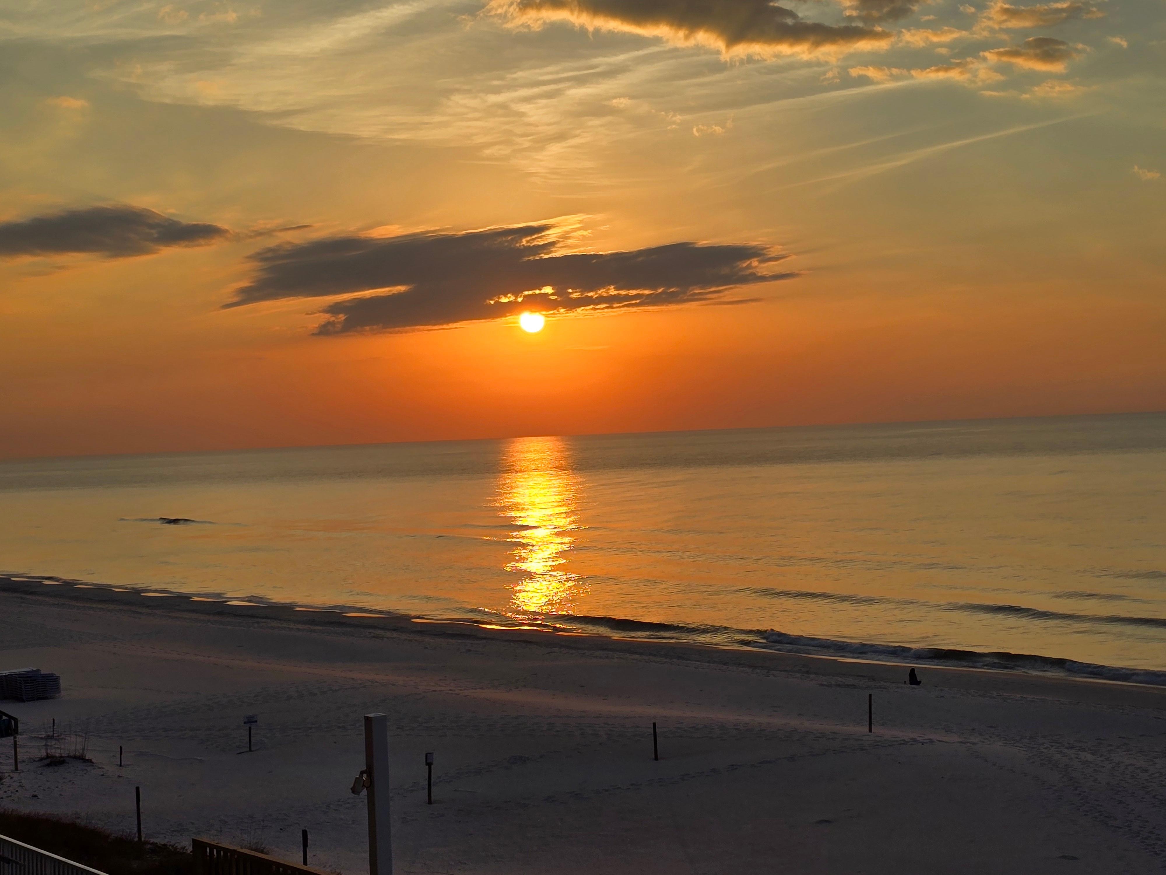 Sunrise balcony view!