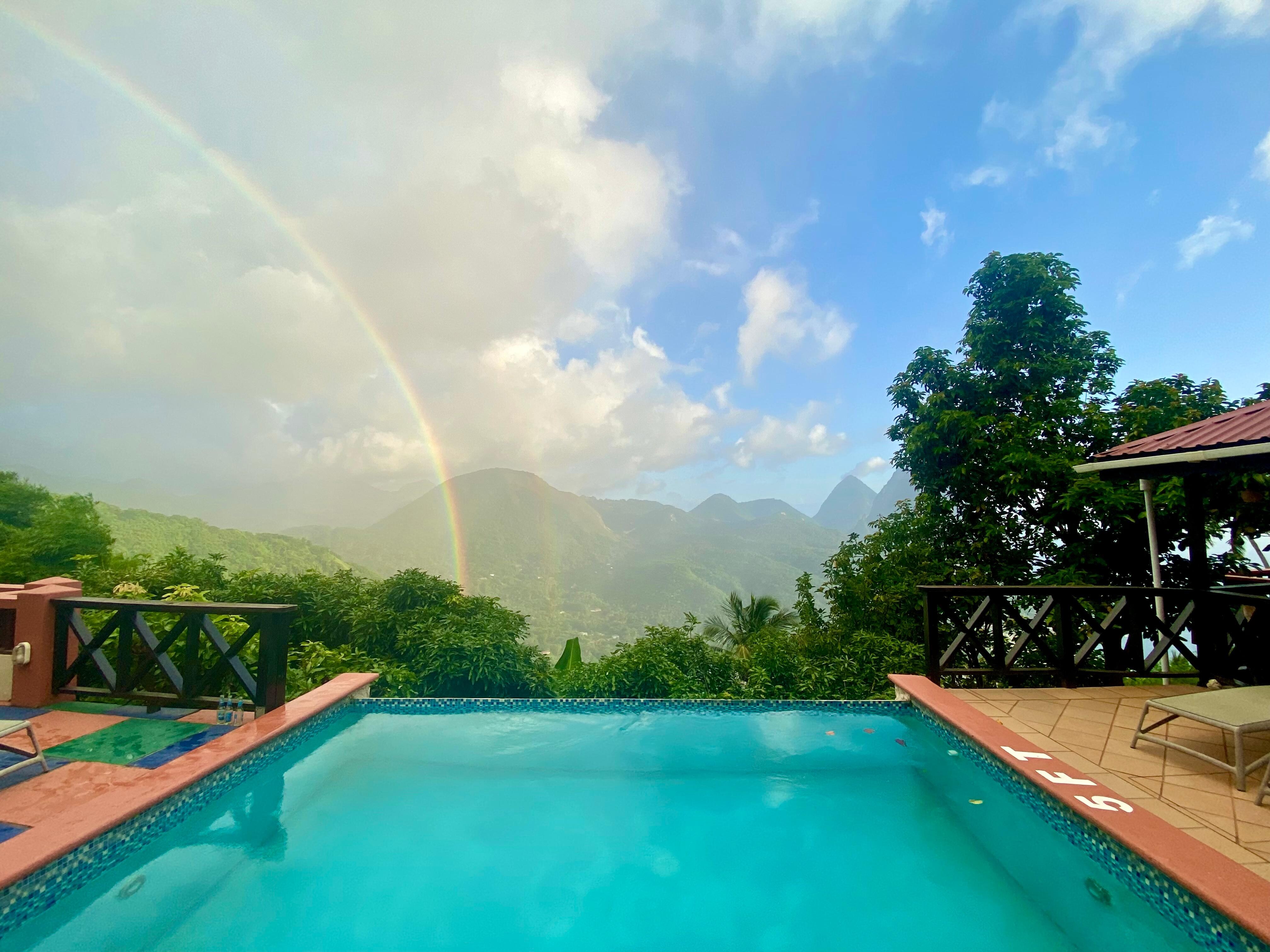 Rainbows almost daily in July