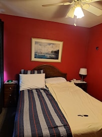 Bedroom was adorable and comfy.