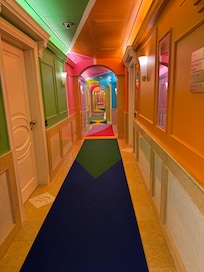 Hotelflur zu den Zimmern