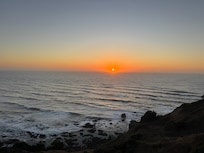 Sunset on the Mendocino coast