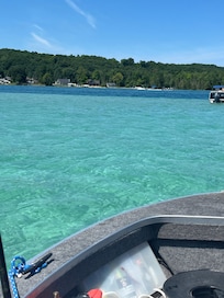 Crystal clear waters of Torch Lake