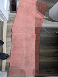 Very dirty bathroom mats