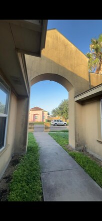 Front view outside of the door.