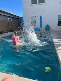 Fun pool time which we did a lot of