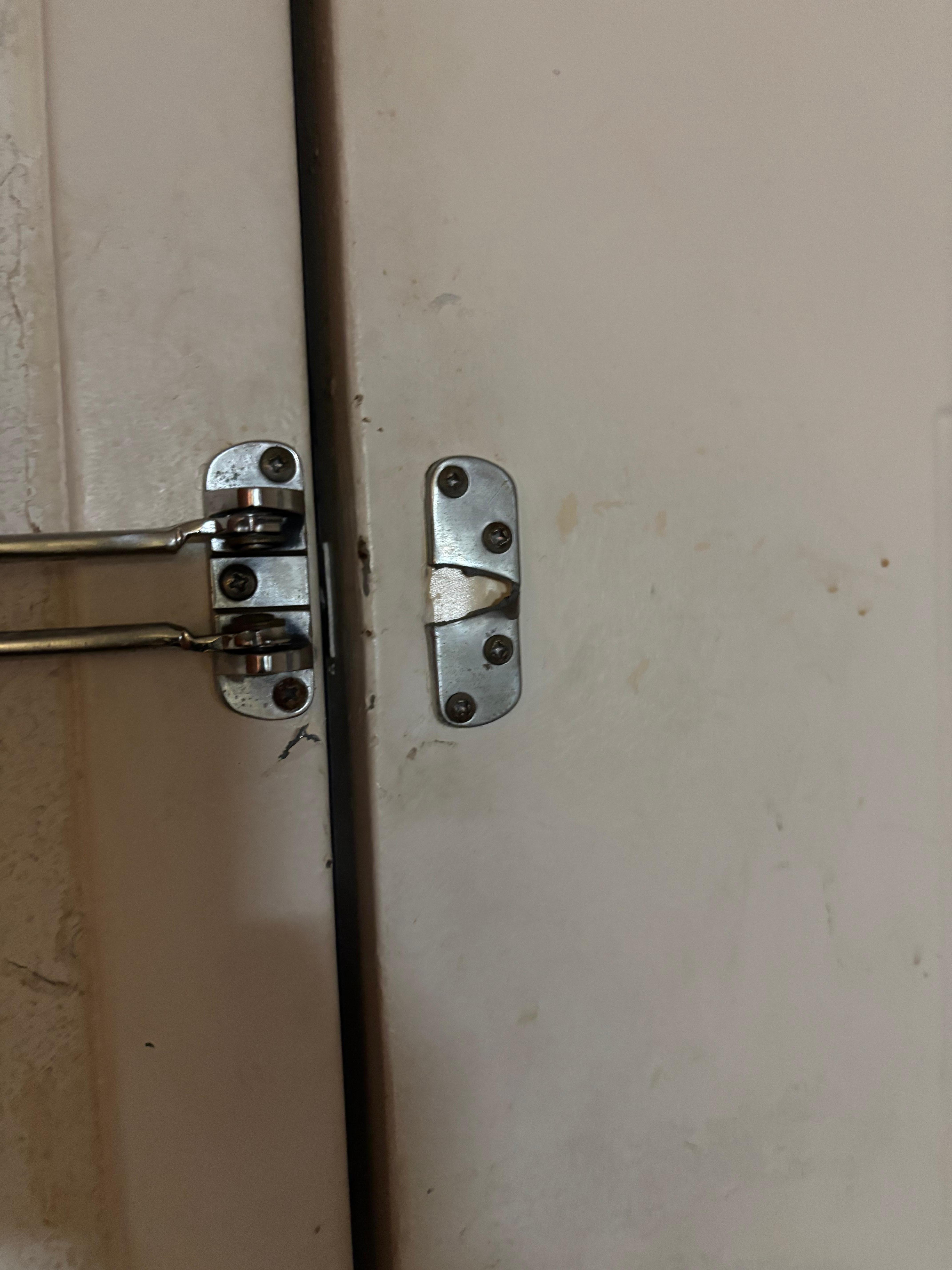 Broken door latch