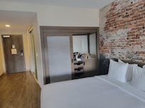 Closet and refrigerator area