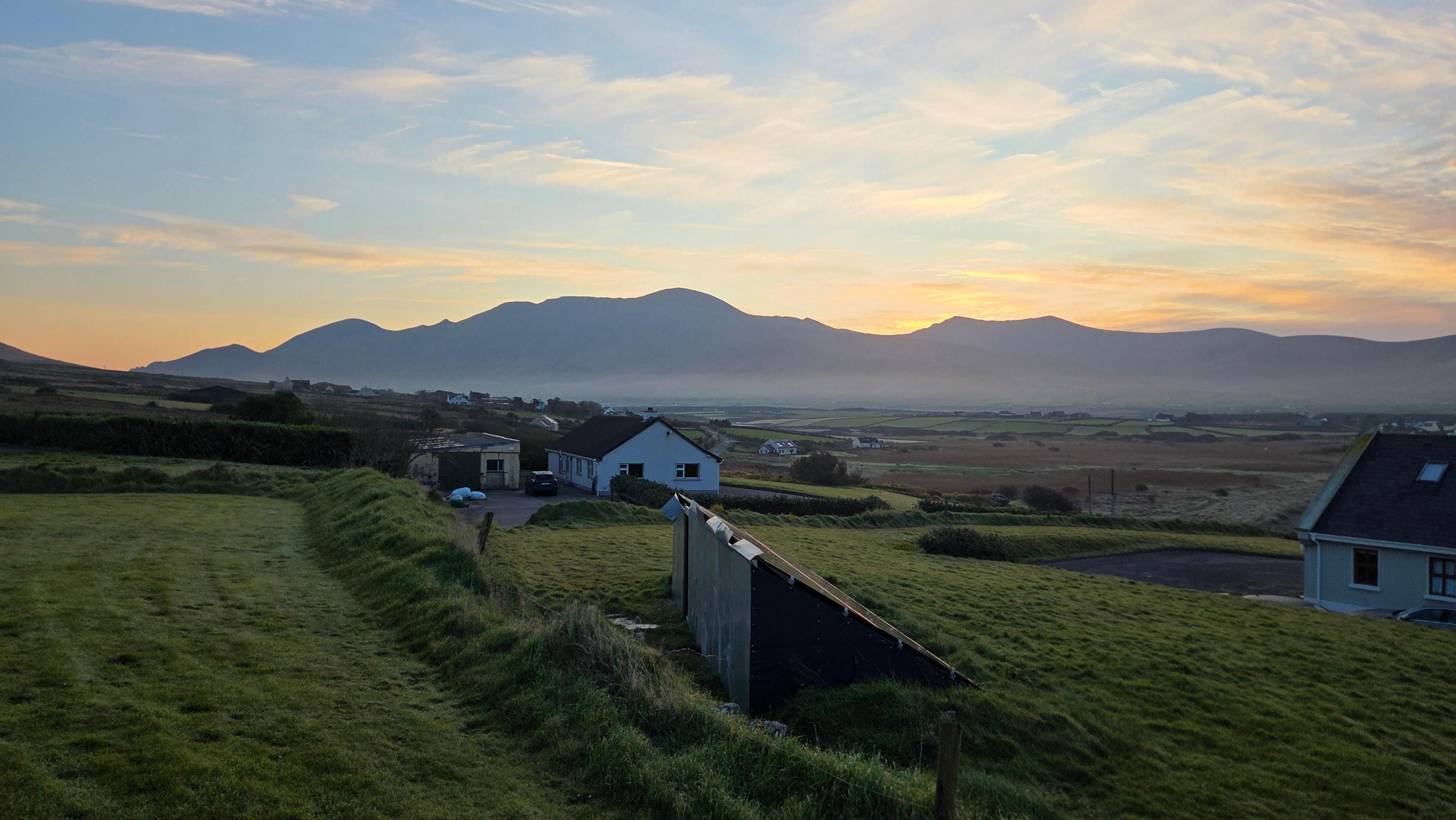 Looking to the east from the house