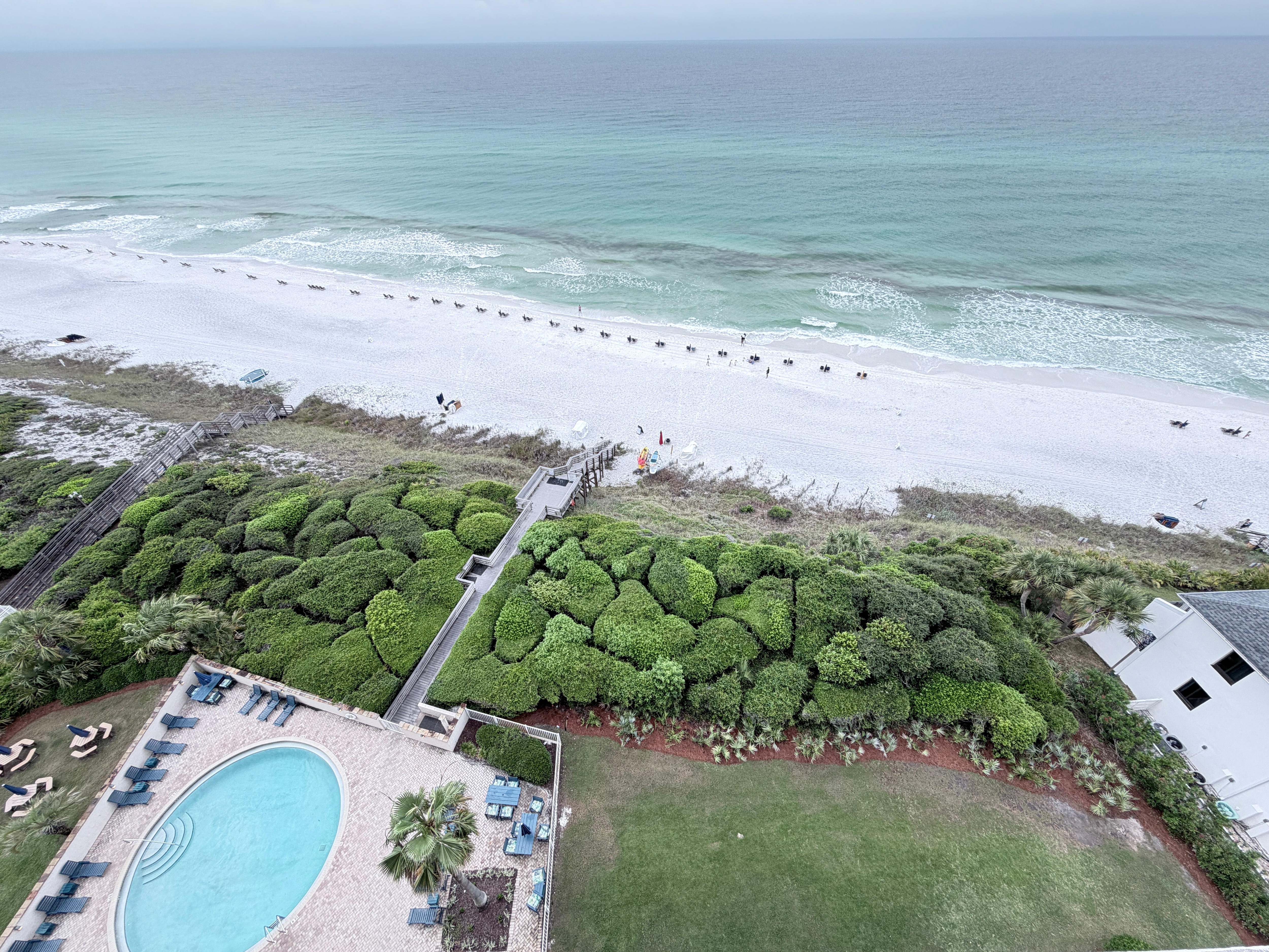 View from the balcony. 