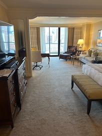 Beautiful room with great view of downtown.