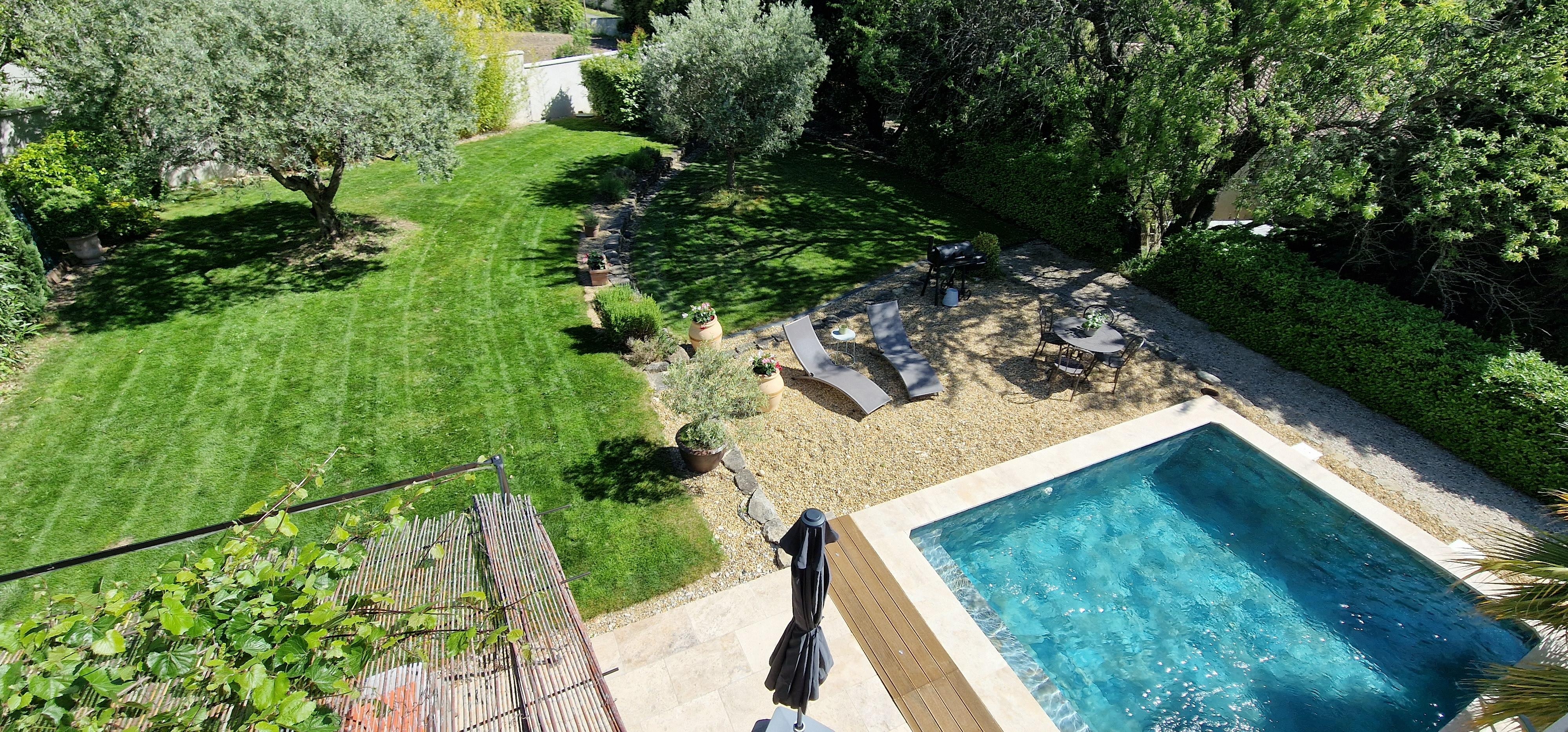 Sehr gepflegter Garten.