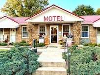 Beautiful landscaping and seasonal decor.