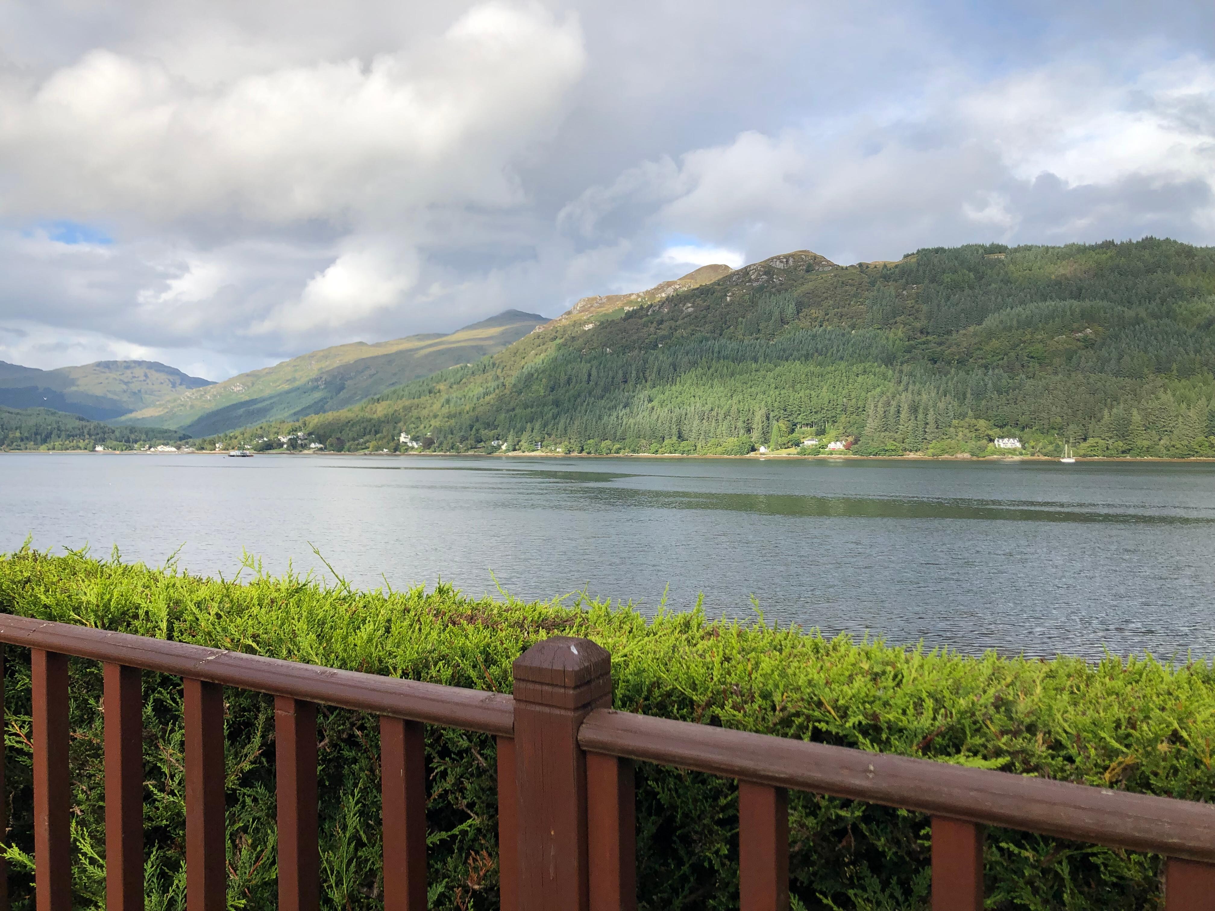 View from the decking