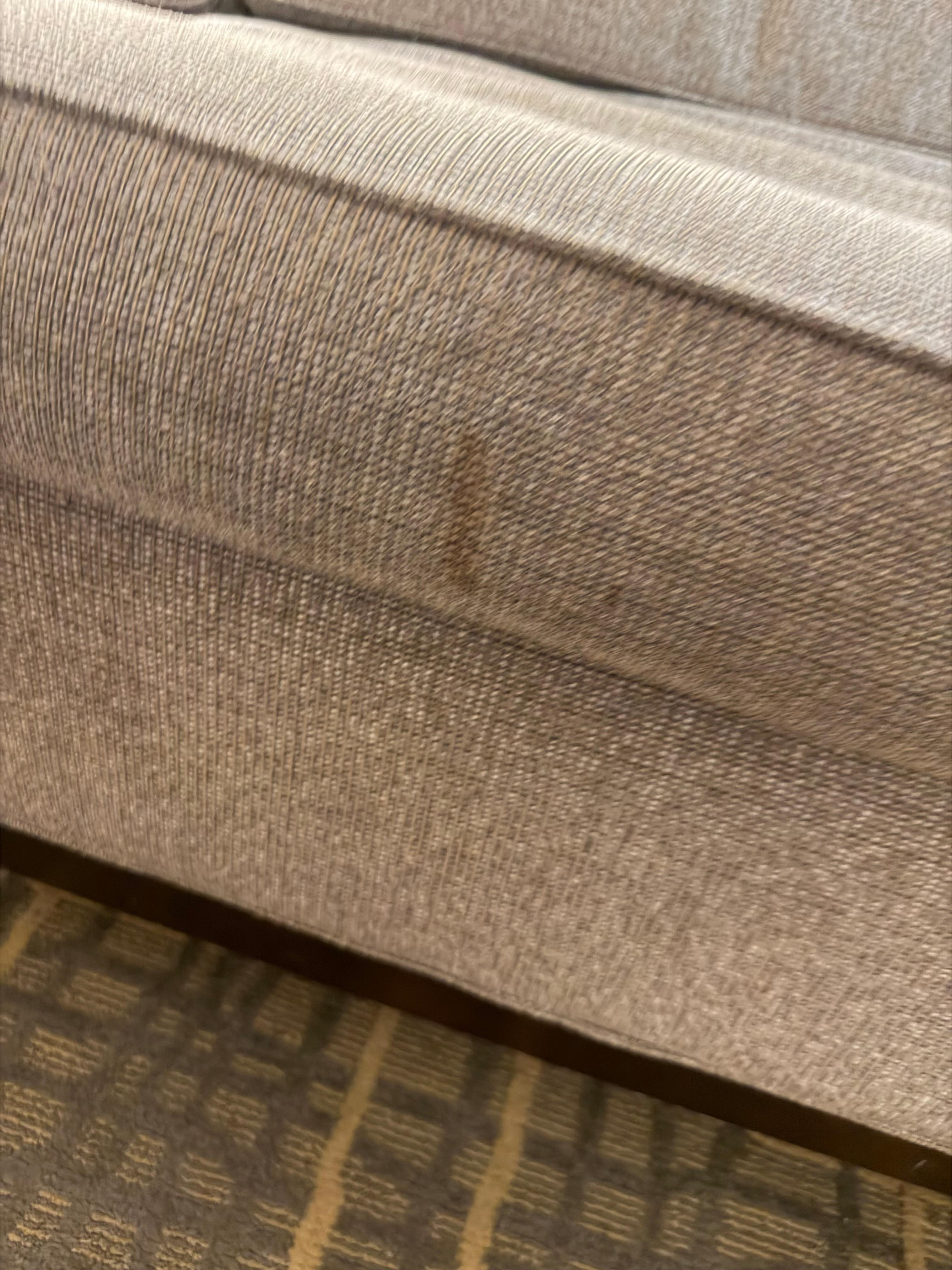 Nasty stain on the sofa