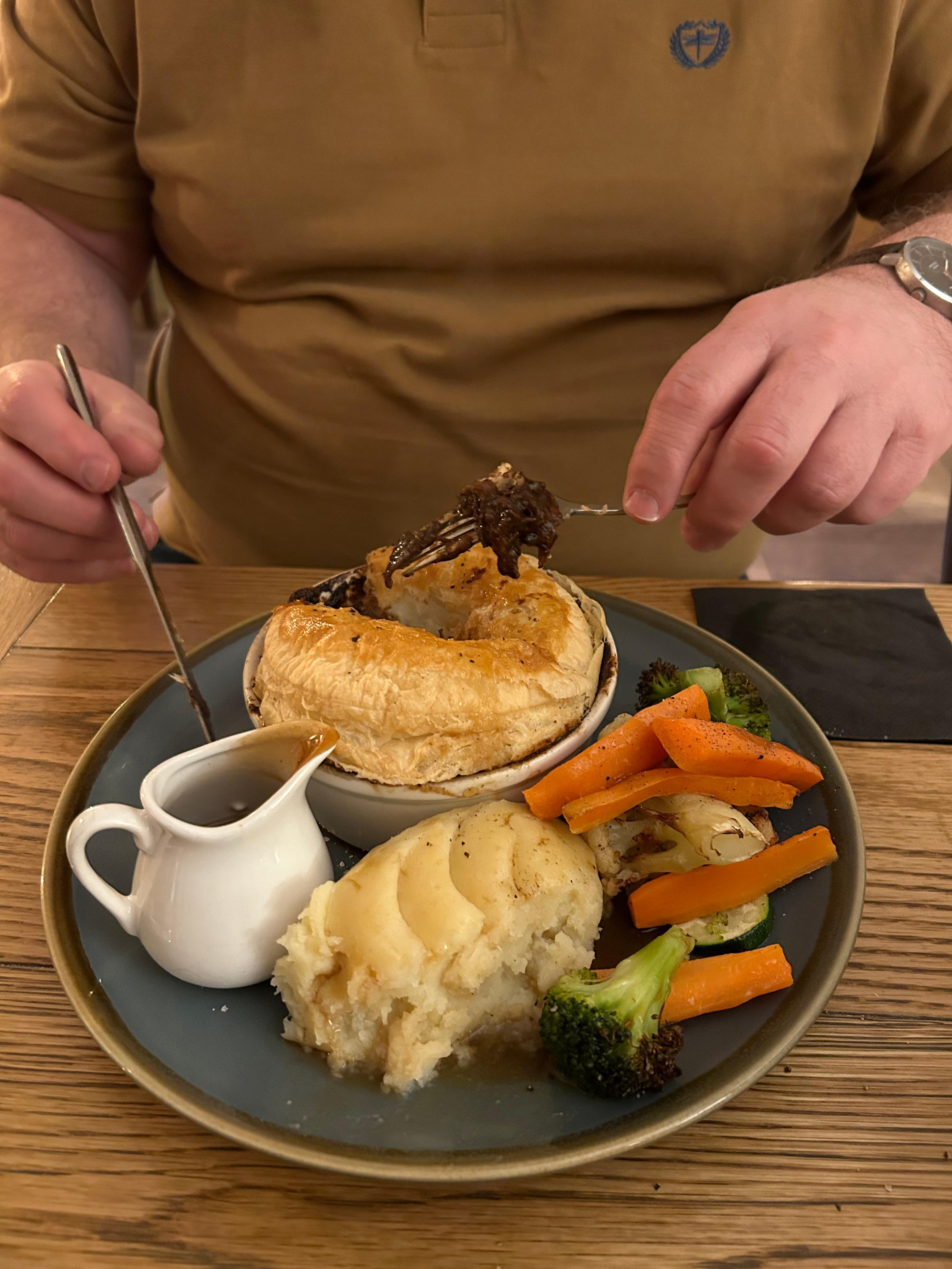 Great steak and ale pie 