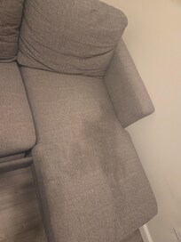 Stain on pull-out bed. No one slept in this room. Grateful our 3rd person was unable to come.