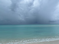 Beautiful warm water even on a cloudy day.