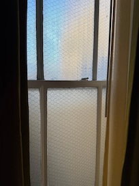 Prison like windows - no view, just loud air-conditioning but hot room...