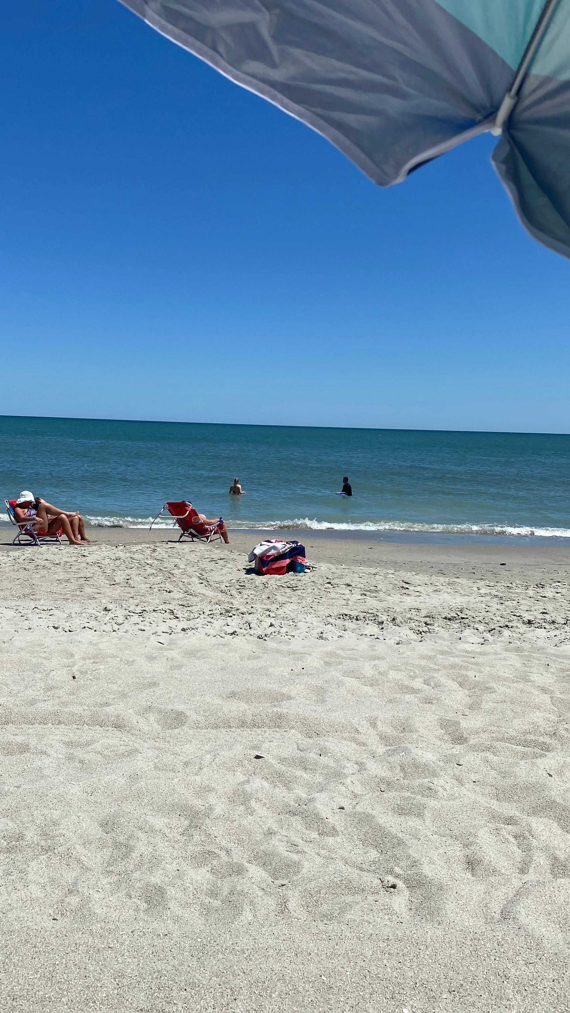 the beach