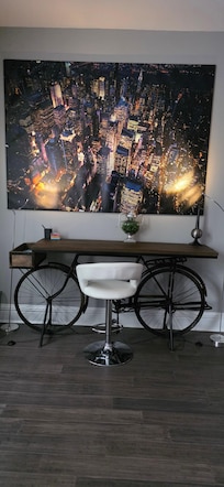 Very cool decor in the space.