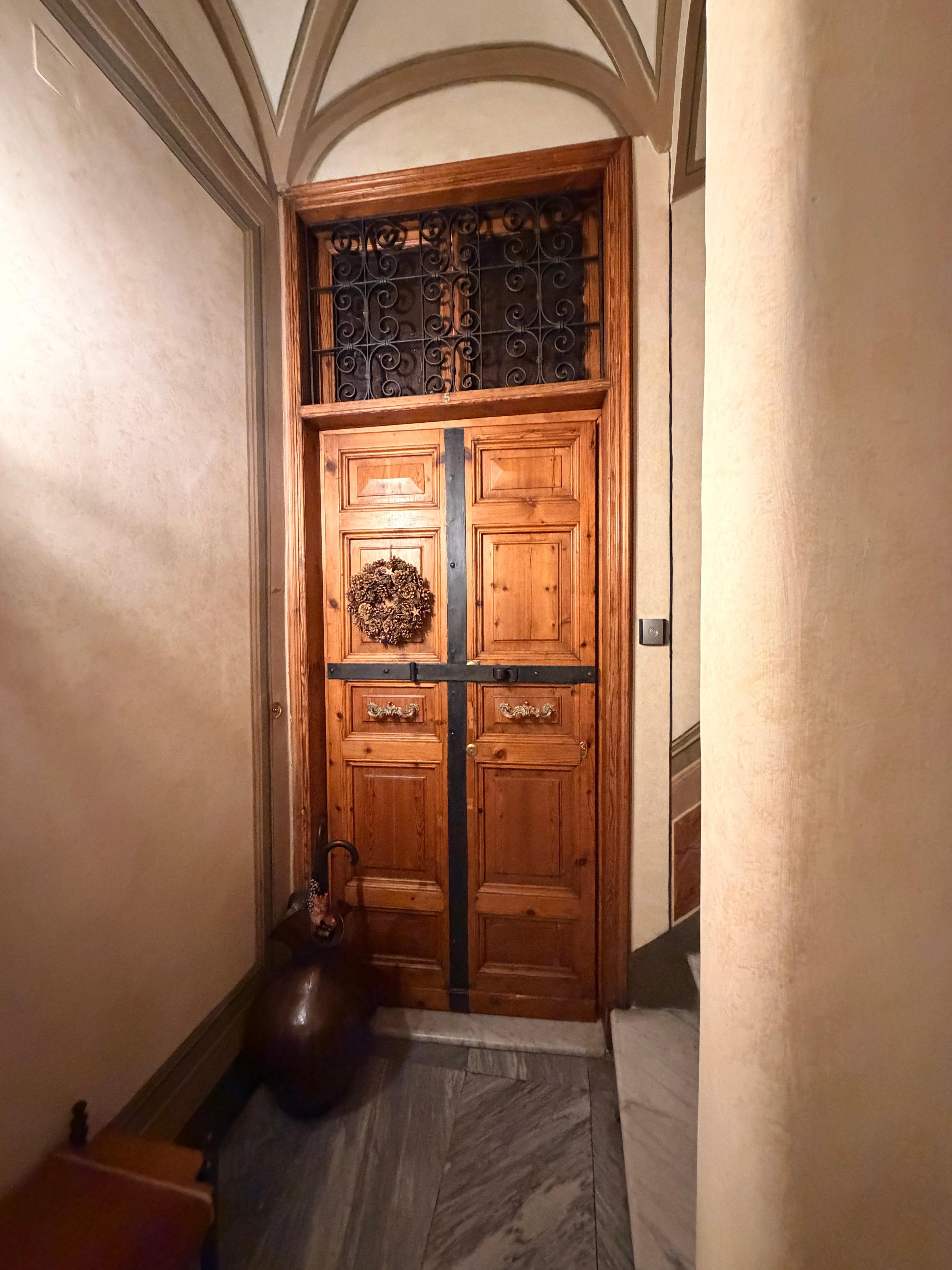 Entrance to common area for our floor