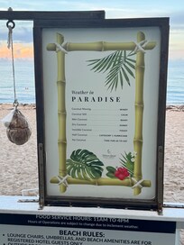 Funny sign going down to the beautiful beach