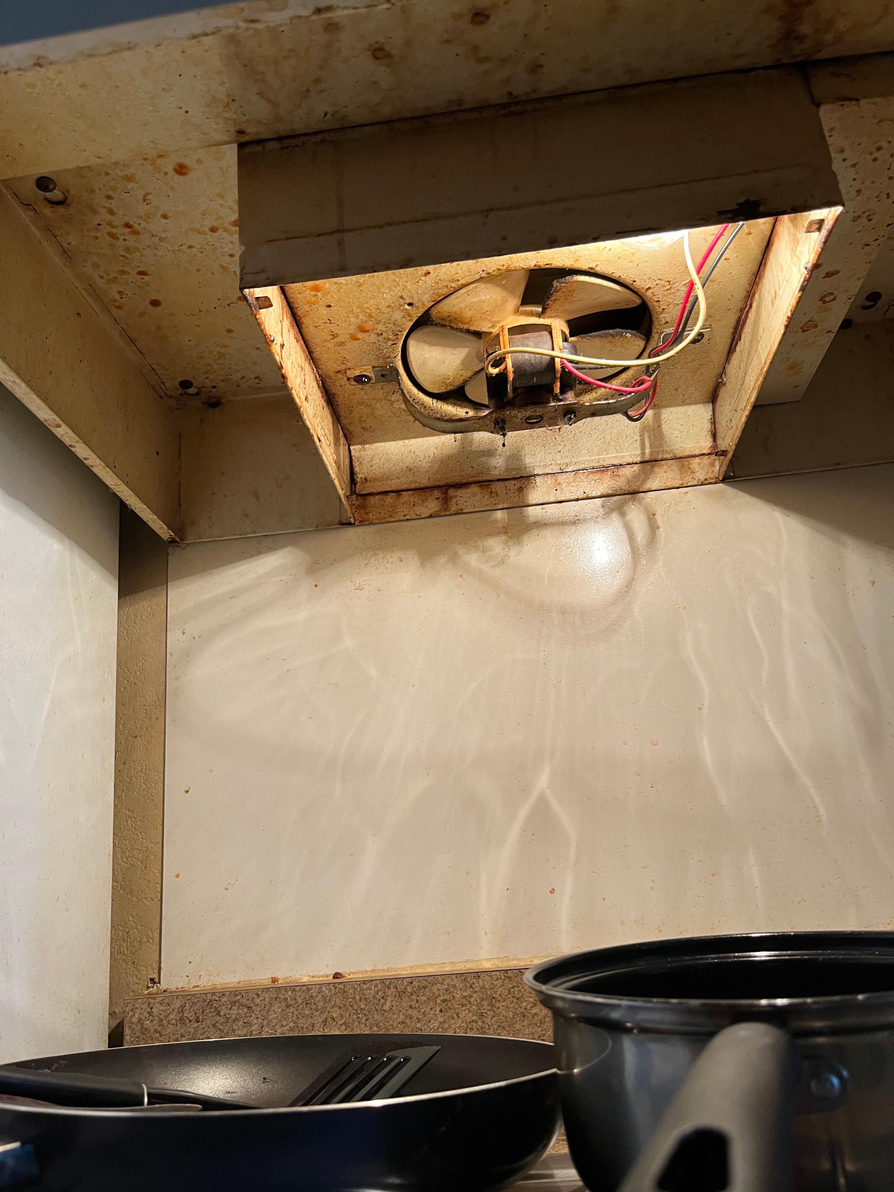 Filthy kitchen stove
