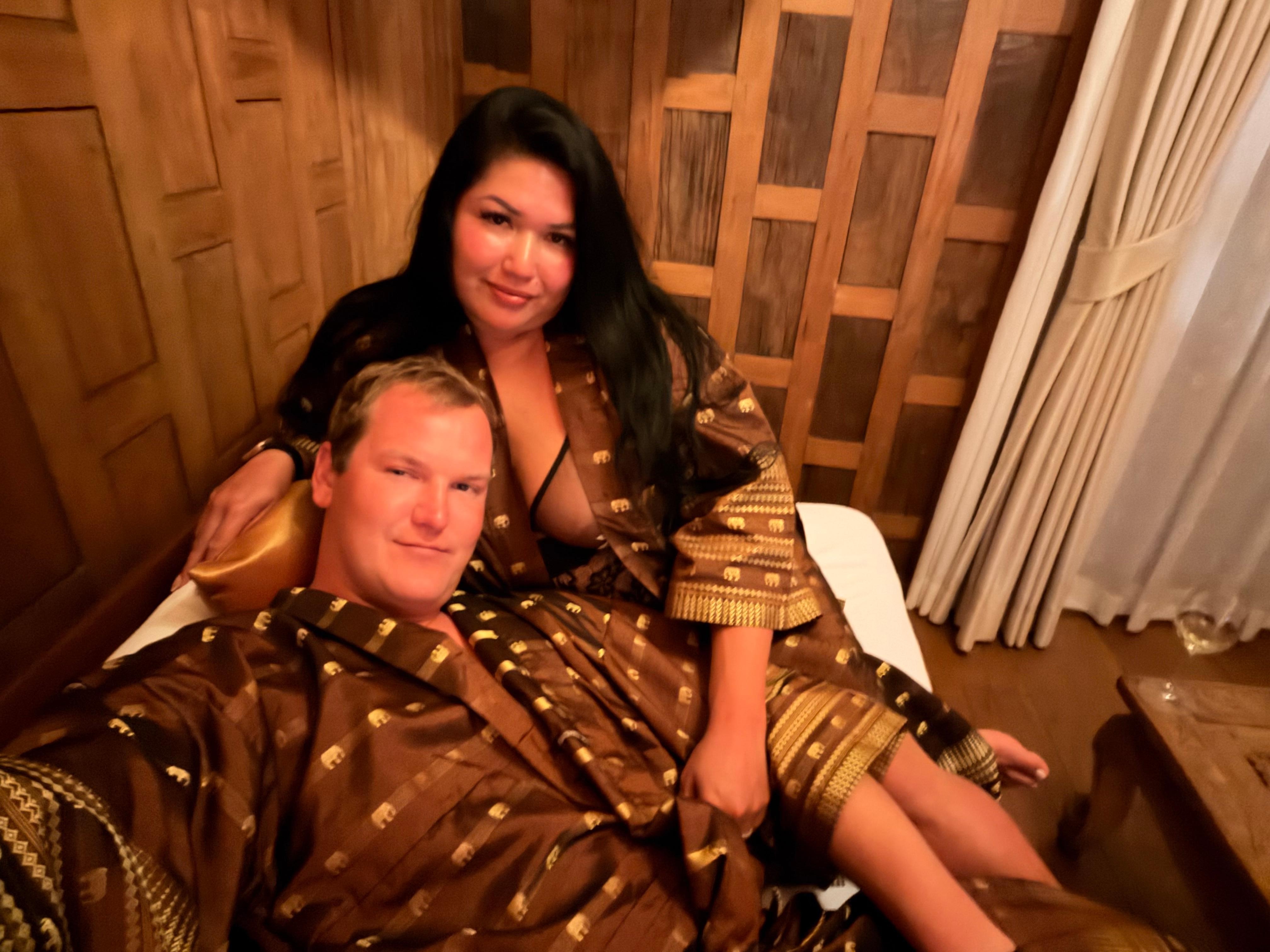 Room came with the cutest elephant robes my husband and I enjoyed lounging in them