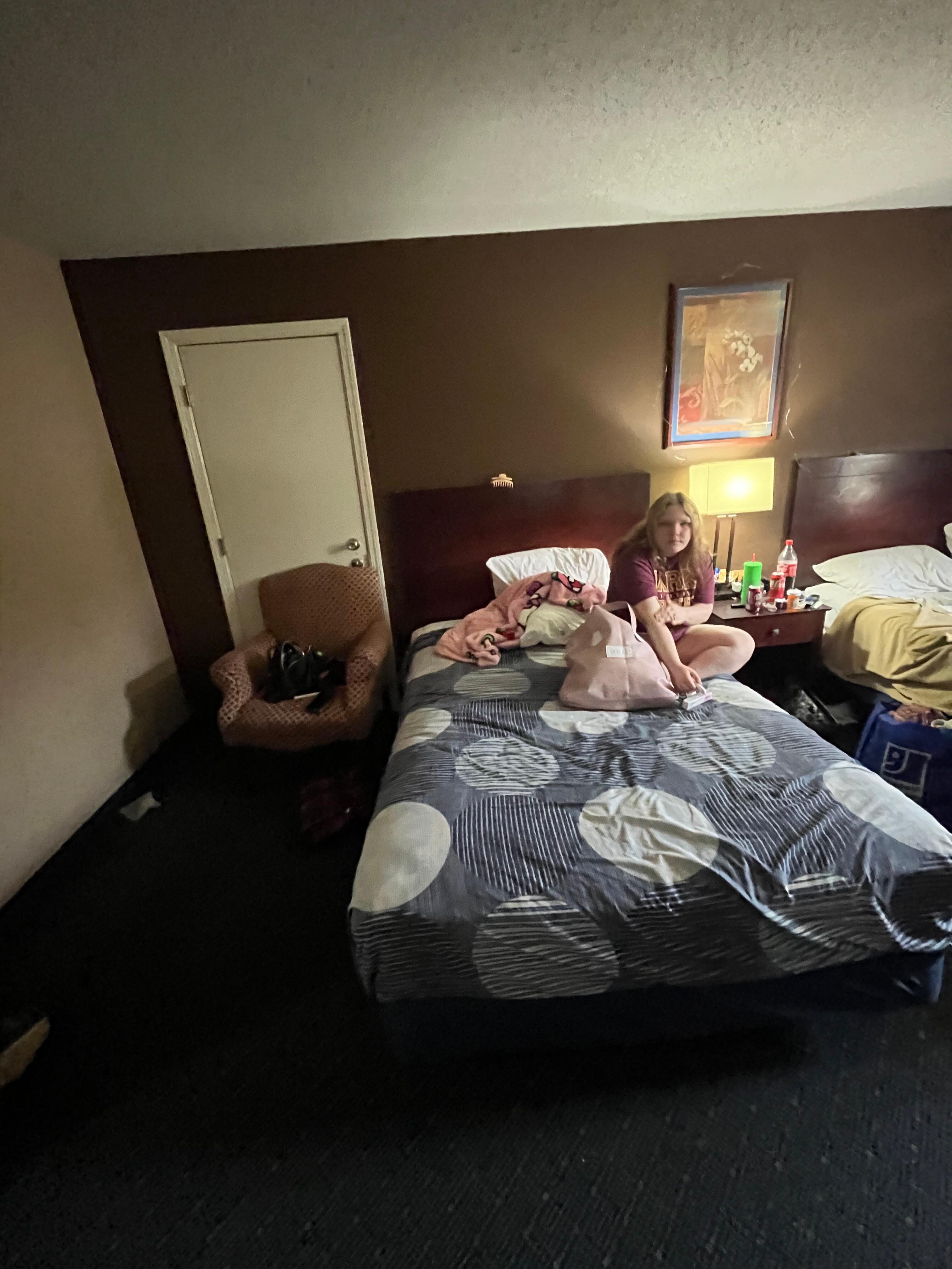 Bed sheets and mattress were all very clean.