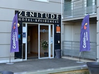 L’entrée de l’hôtel