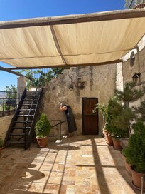 Courtyard at reception
