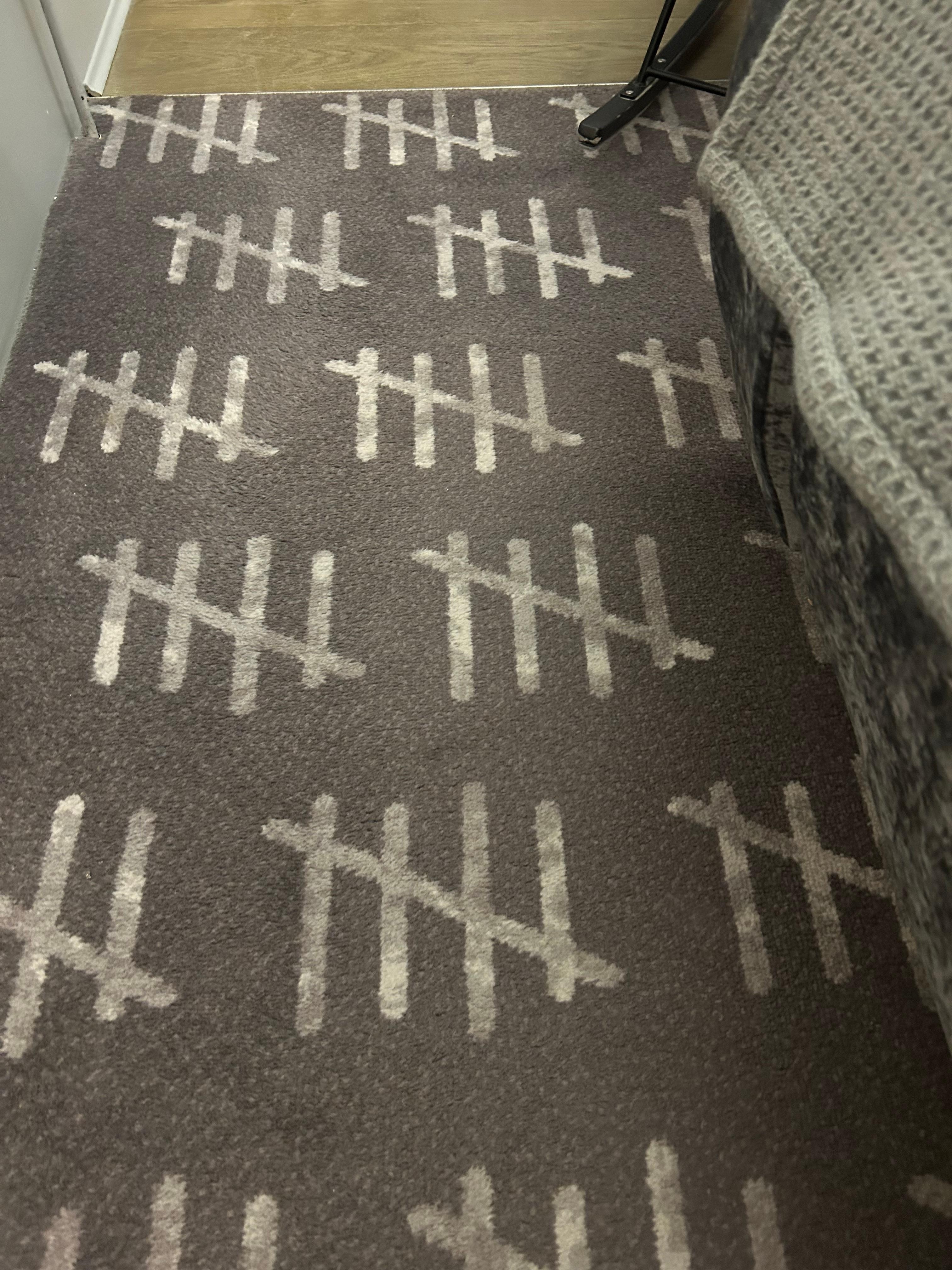 Carpet in the cell double room