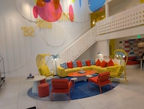 Lounge Area. Colorful and bright.