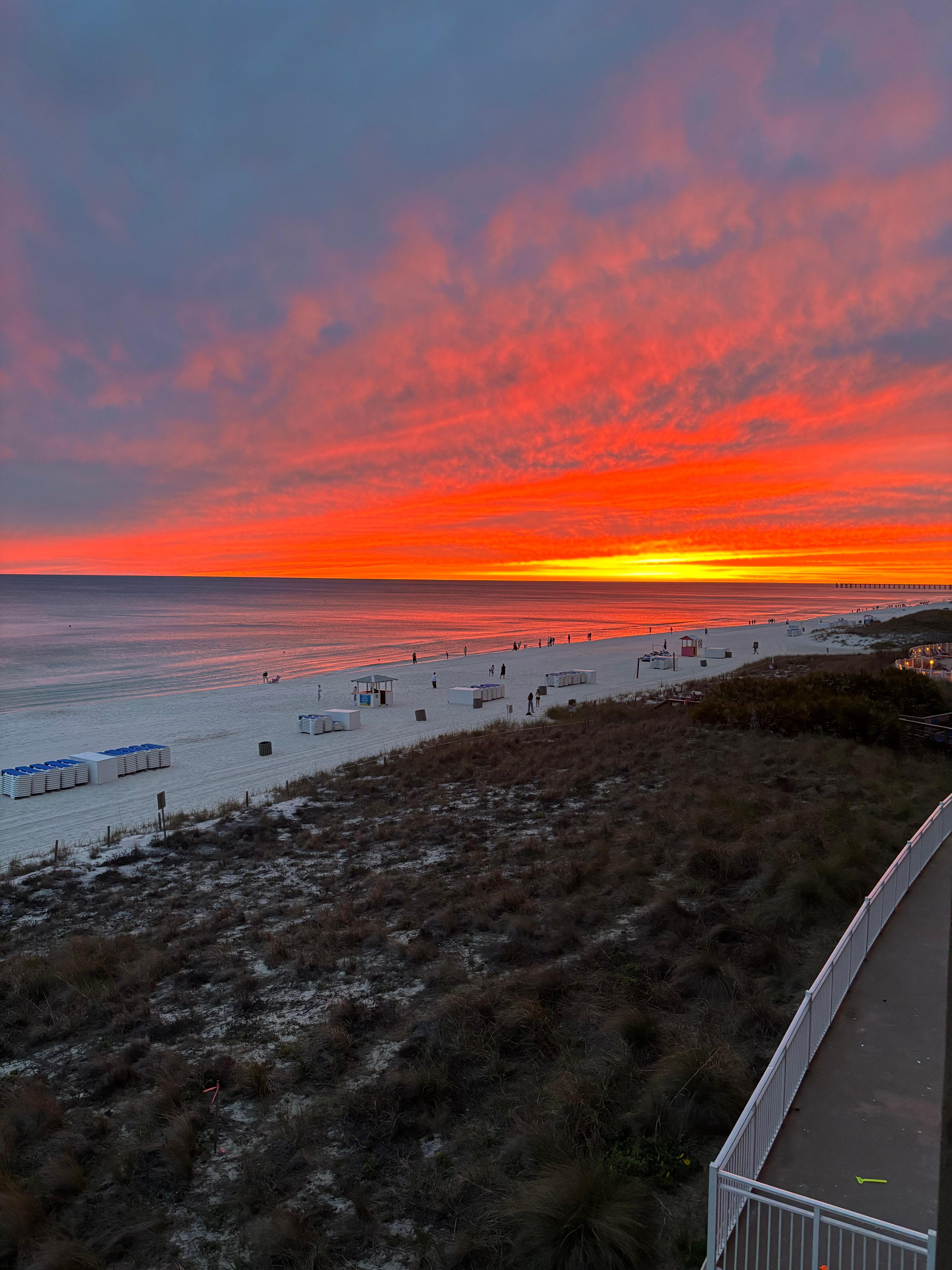 Nightly sunsets from the balcony