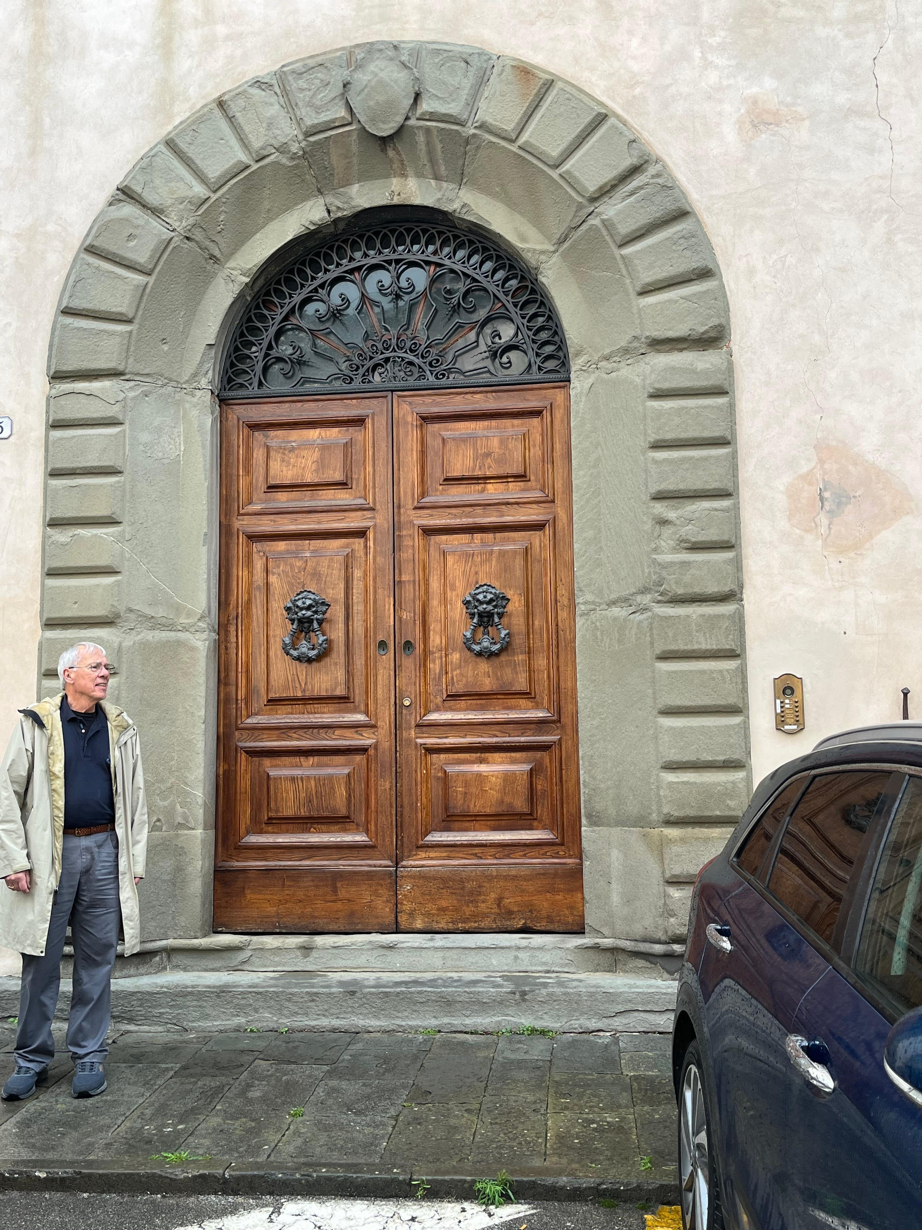 Front door of apartment.