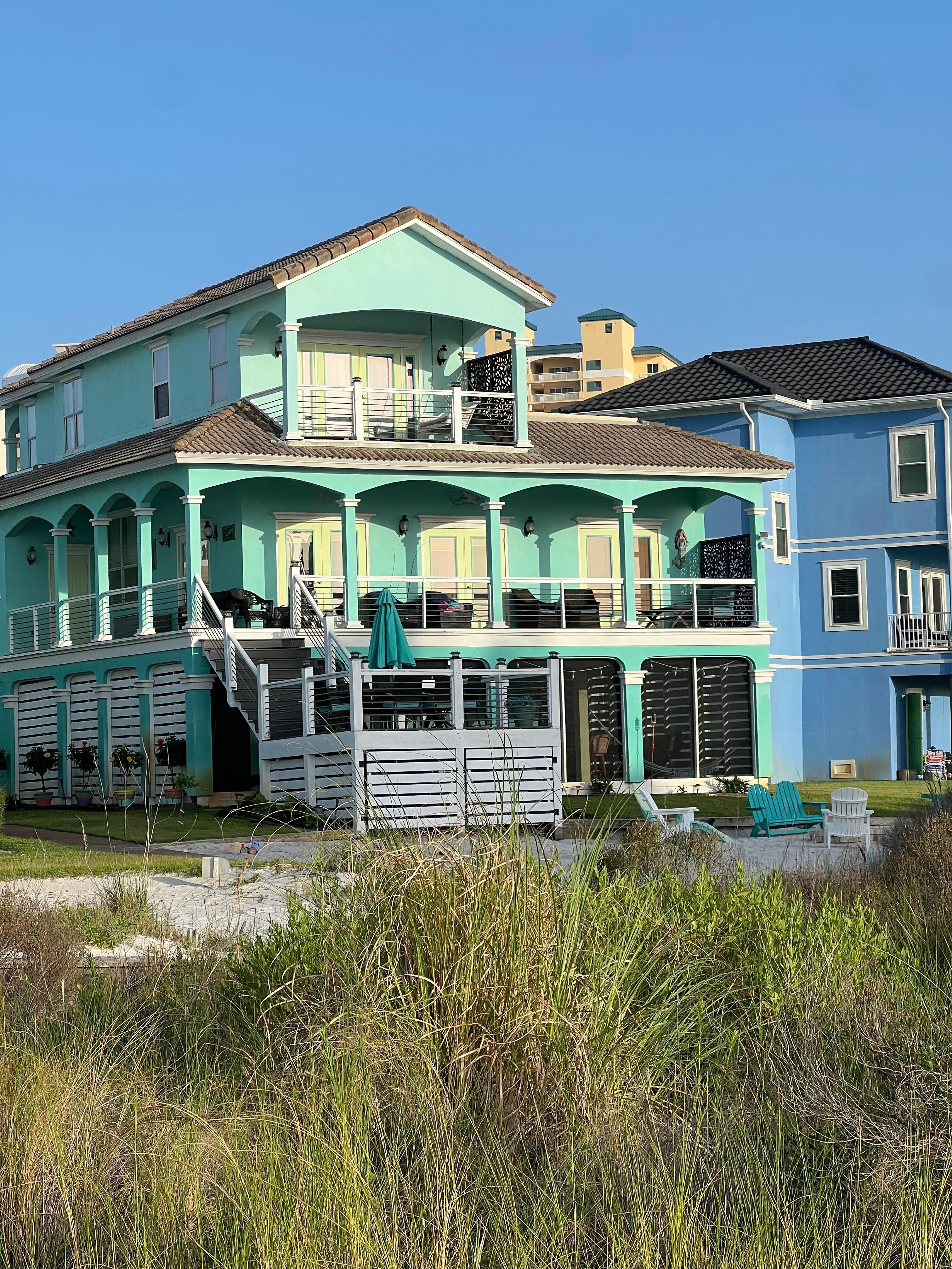 View of the house from the dock
