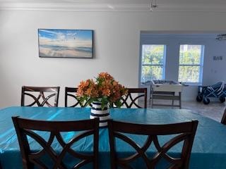 Dining area by kitchen.