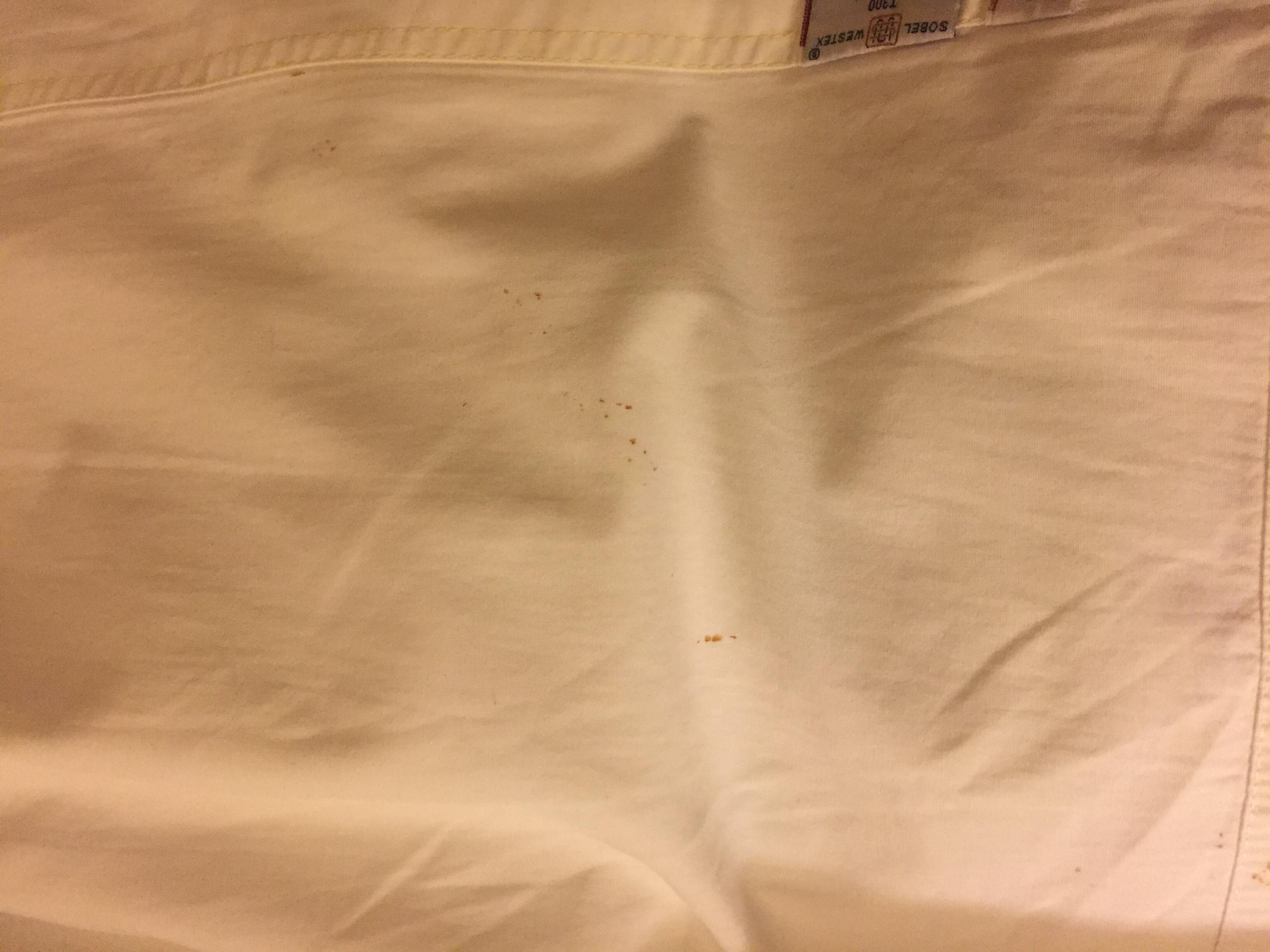 Blood on sheets