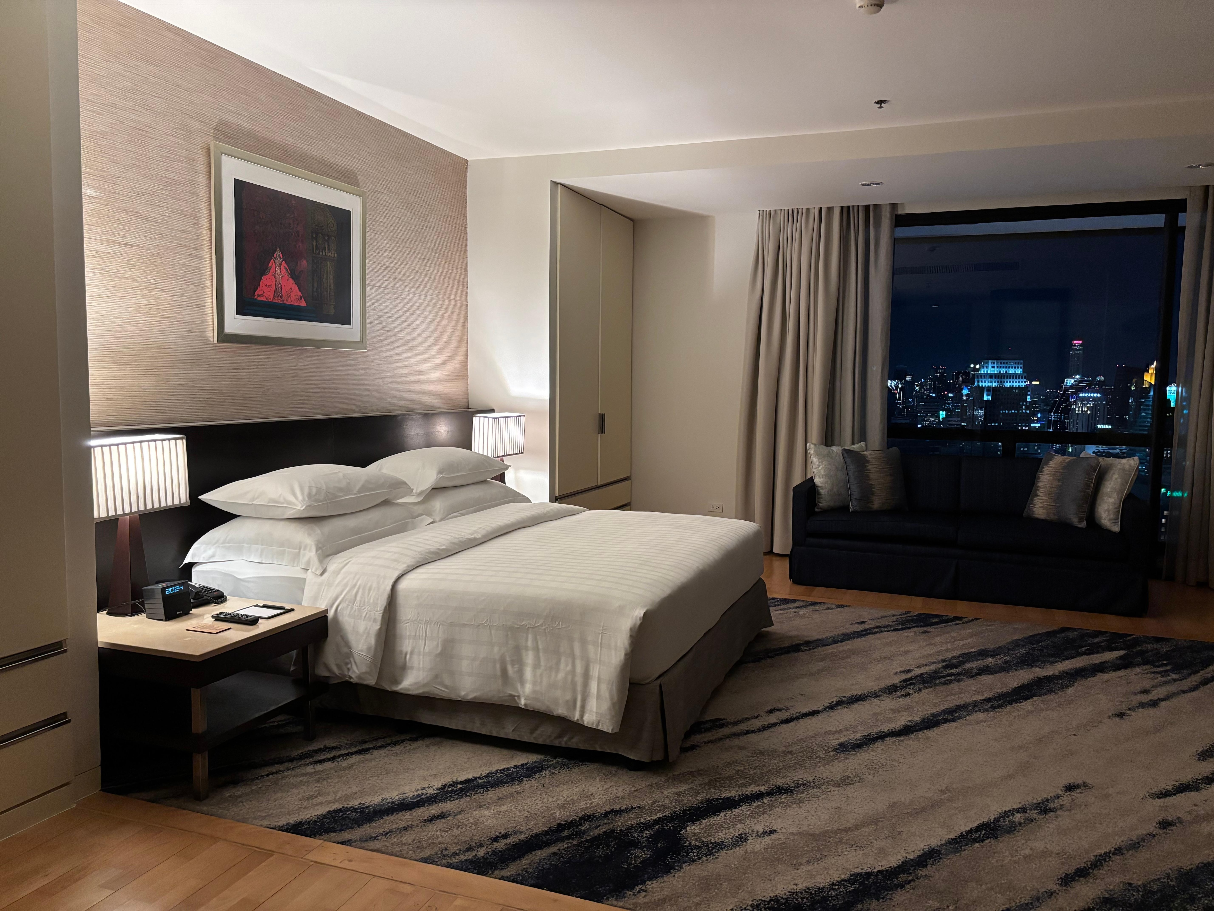 お部屋は、広く、絶景。居心地抜群