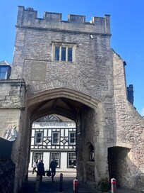 The hotel from the Cathedral Green.