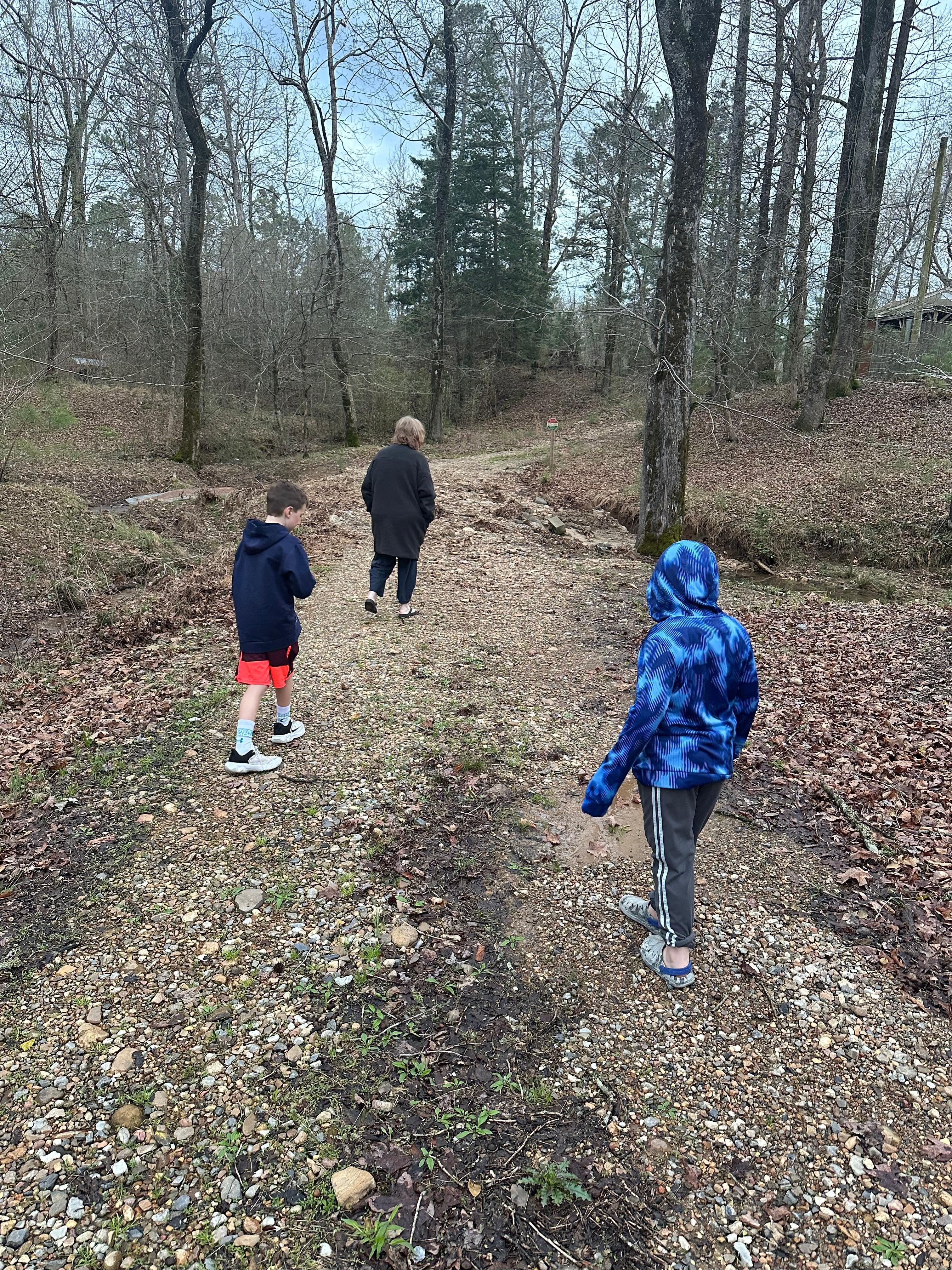 Hiking near the cabin