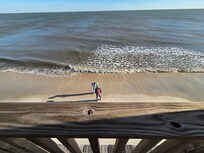 View from the deck - plenty of beach space