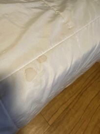 Mystery stain on comforter