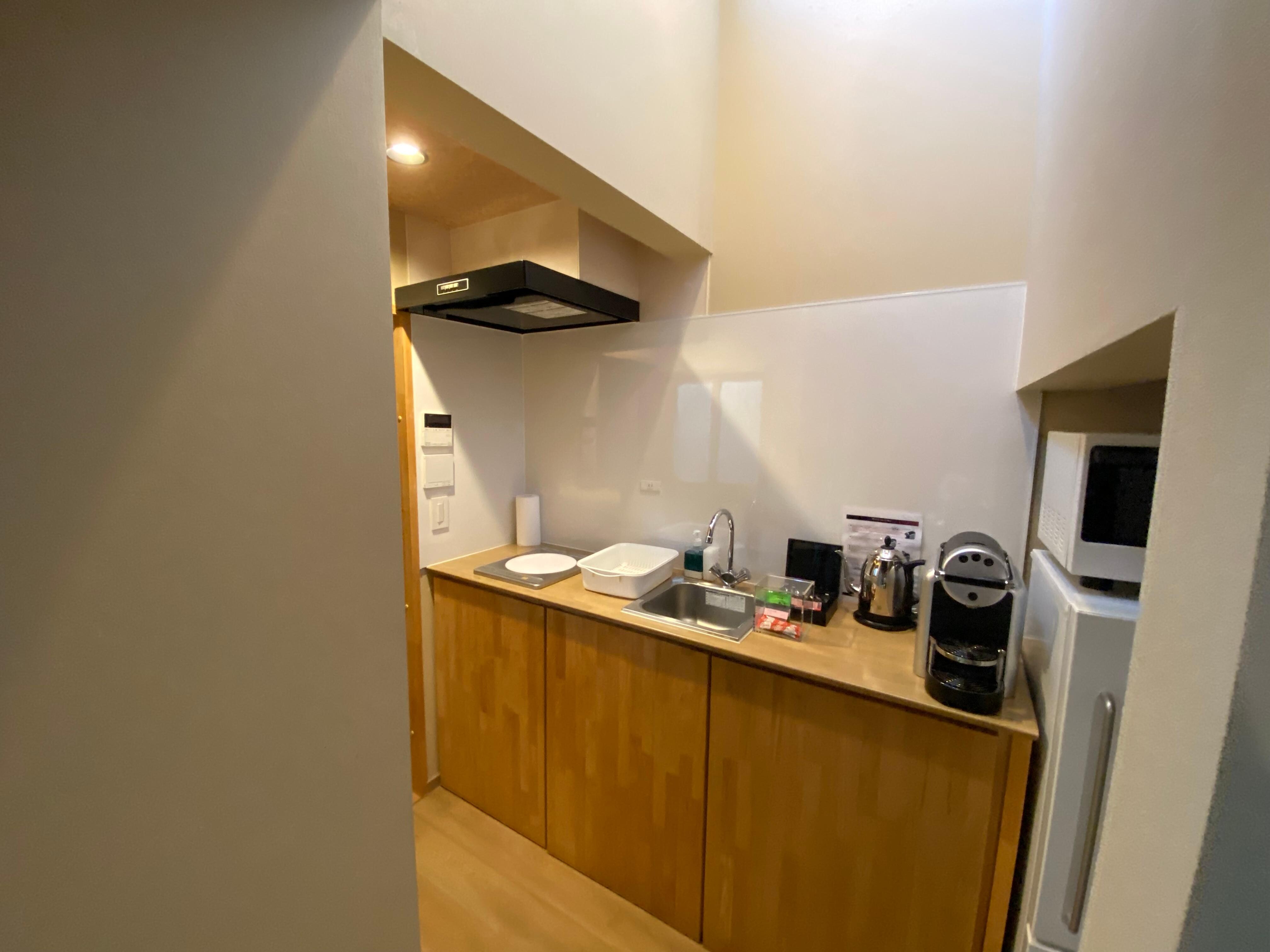 Kitchen was perfect and the nespresso machine  was great. 