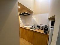 Kitchen was perfect and the nespresso machine was great.