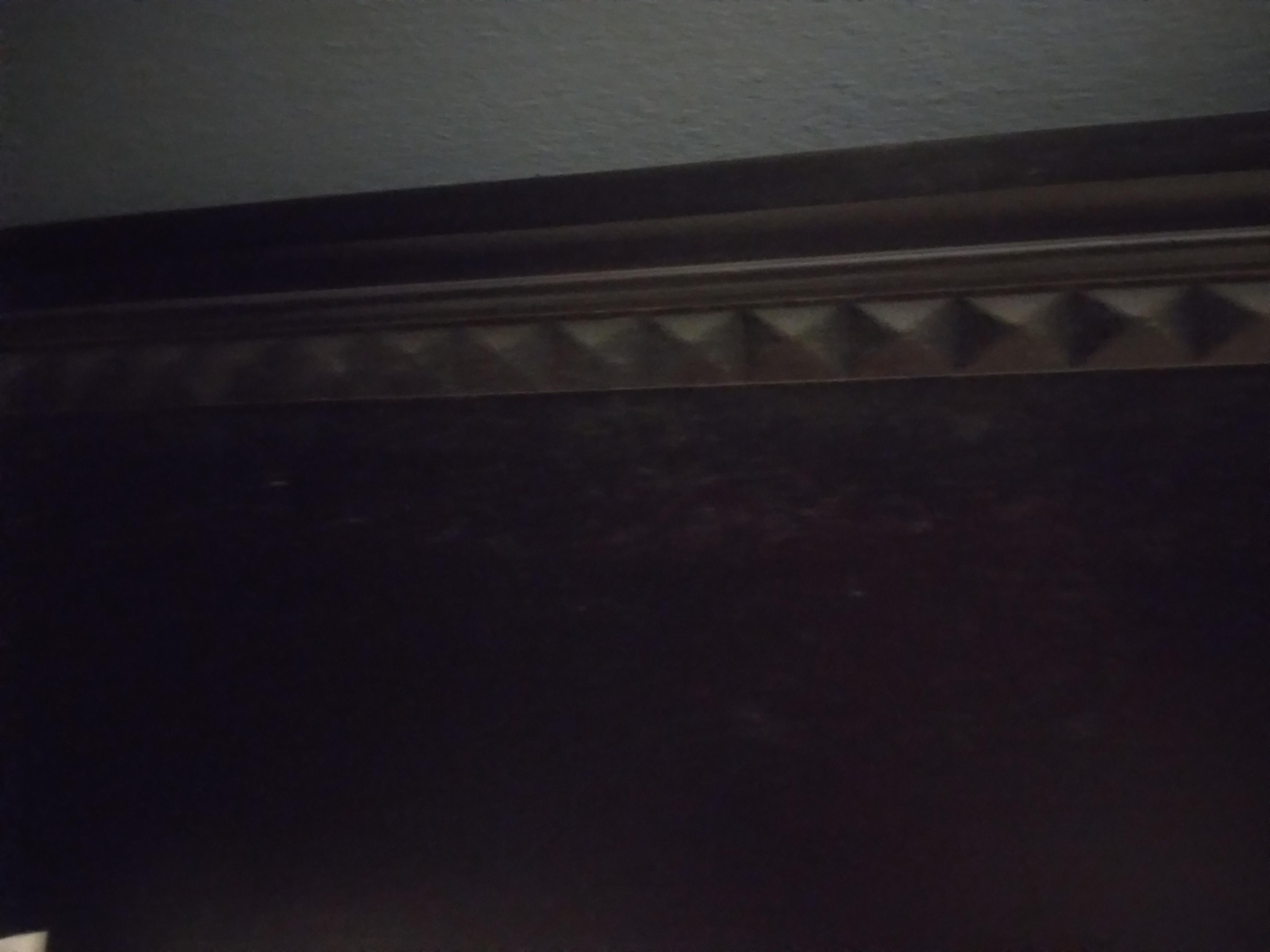 Mold all the way across the headboard