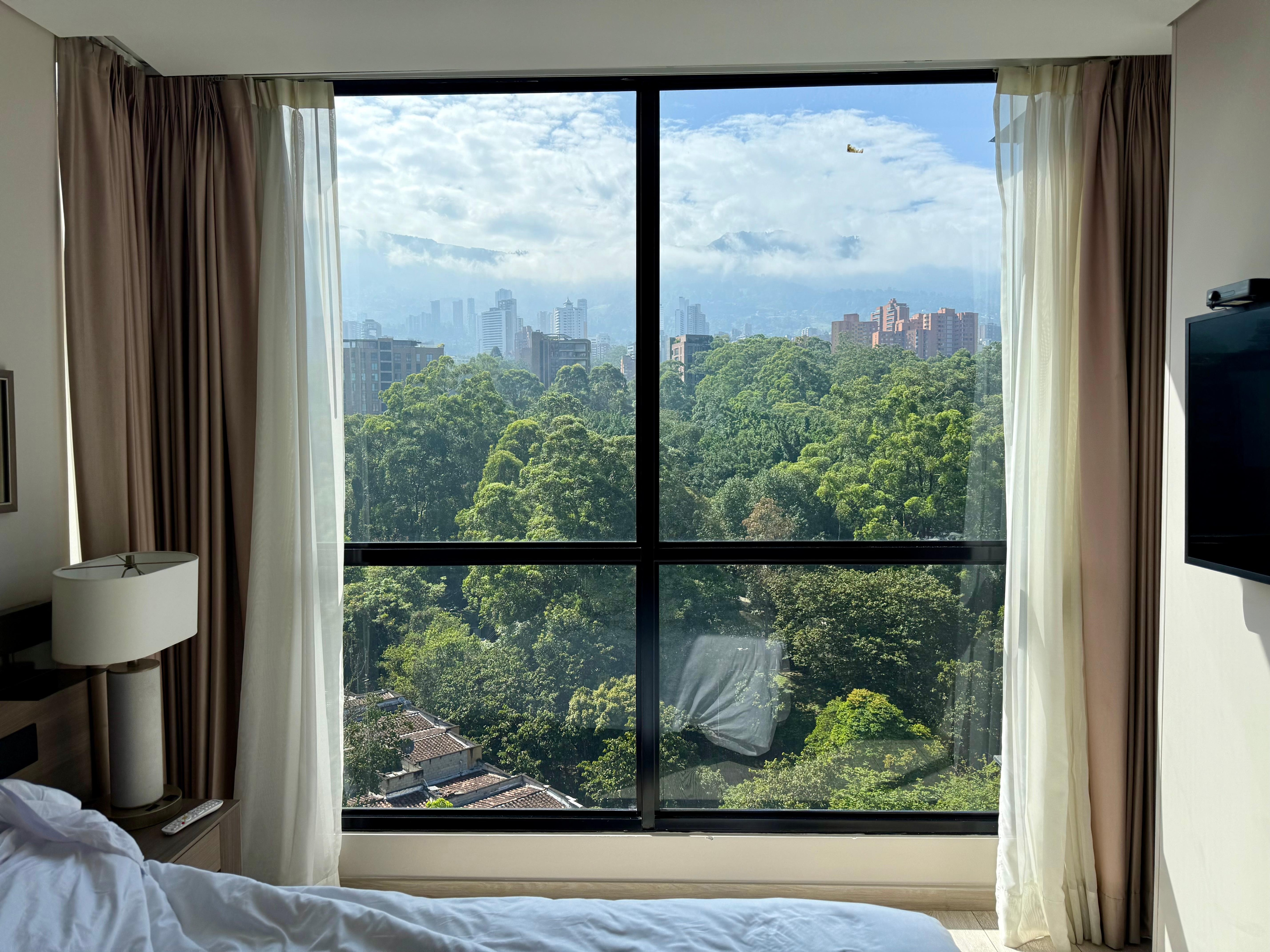 View from bed.