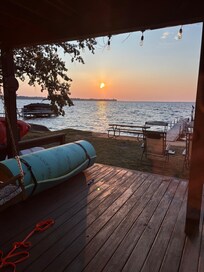 Great sunset over the lake